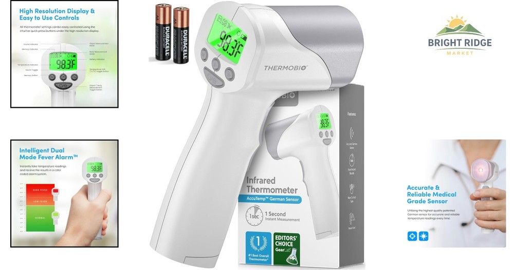 Accurate Touchless Forehead Thermometer with Ultra Clear Digital Screen
