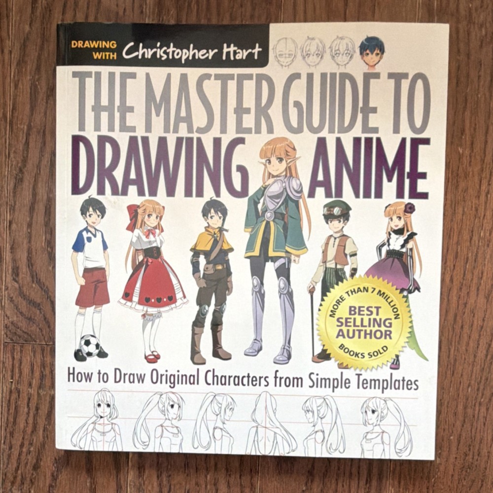 Christopher Hart Anime Cartooning Master Guide Drawing Book