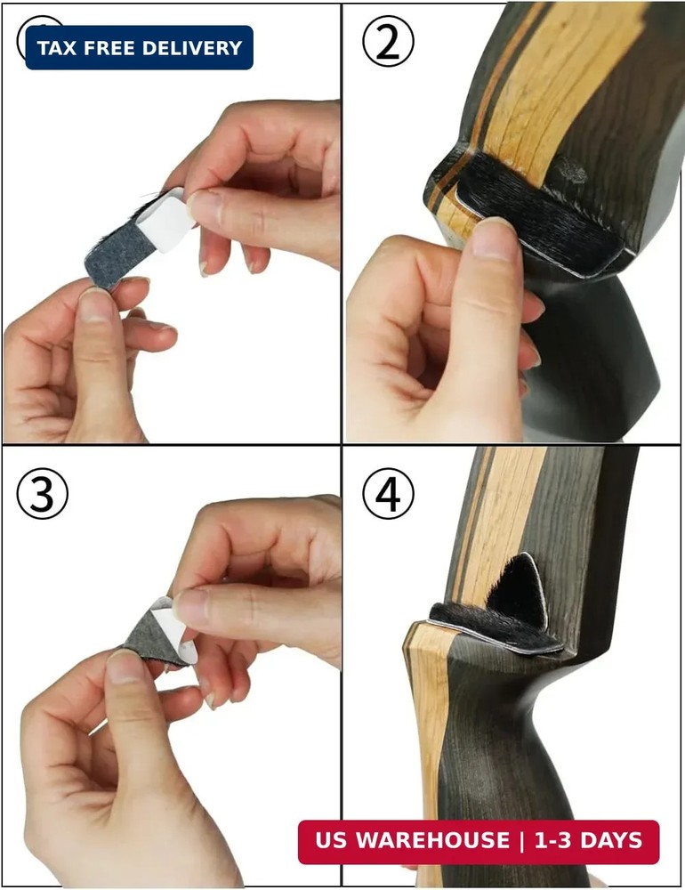 longbowmakwe Archery Arrow Rest/Bowstring Siliencer for Recurve Bow