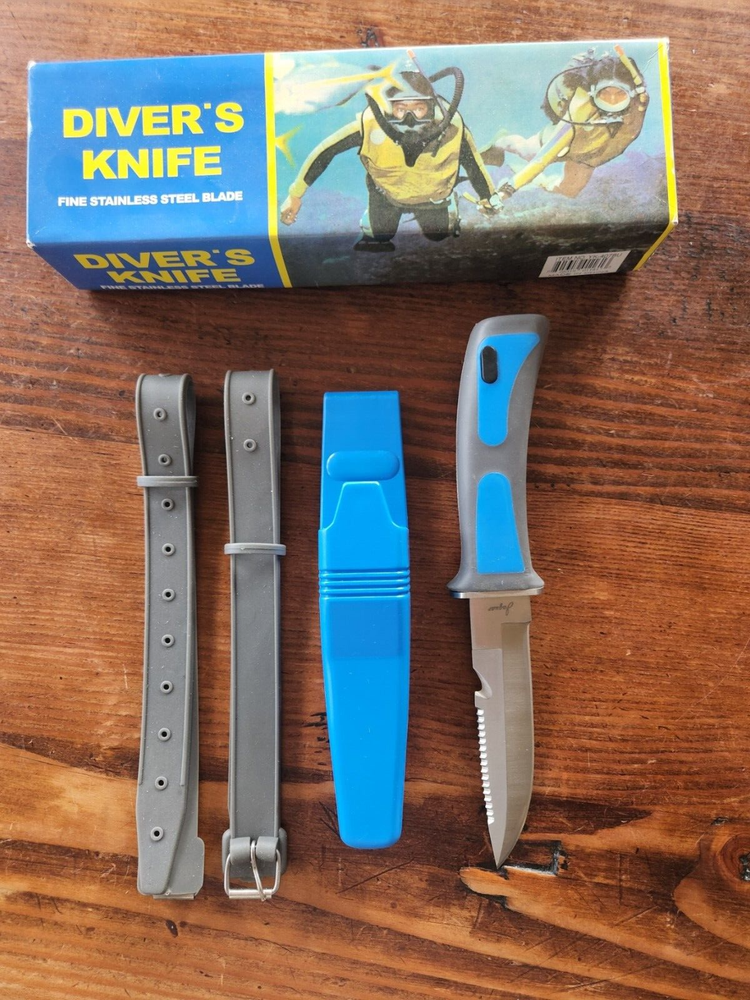 New SCUBA Diver's Knife with Leg Strap