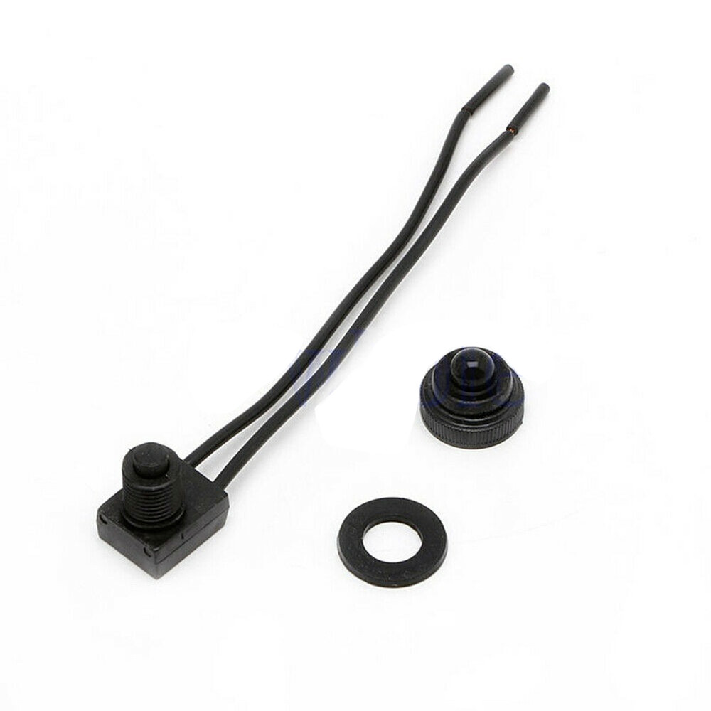 5pcs 12V Waterproof Button Push Button On-Off Switch Wire for Motorcycle Car ER