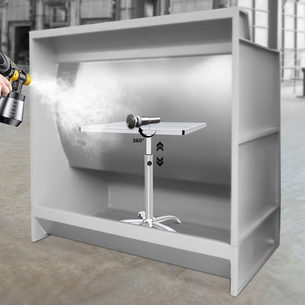 Rotating Work Stand Stainless Steel Table Paint Spraying Platform Working Bench