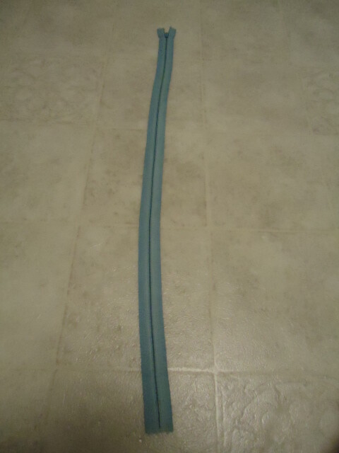 Light Blue Polyester 22” Zipper