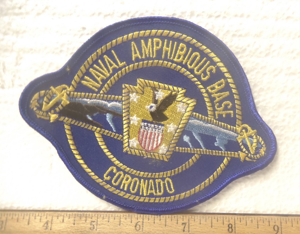 Large US Naval Amphibious Base - Coronado Embroidered Patch