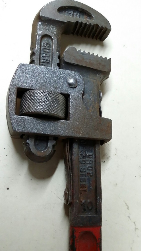 vintage 10" forged pipe wrench