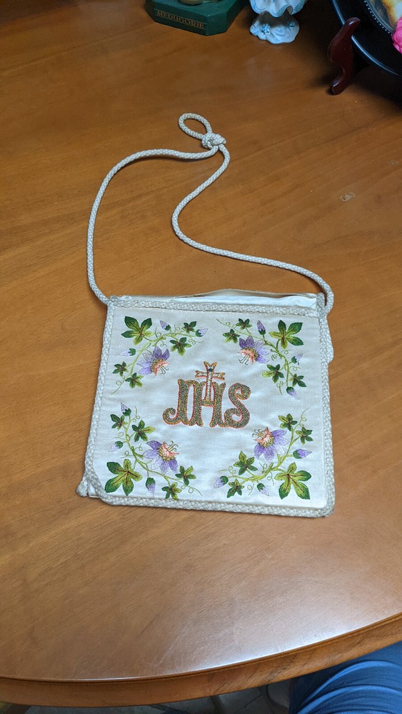 Hand Embroidered Sick Call Burse