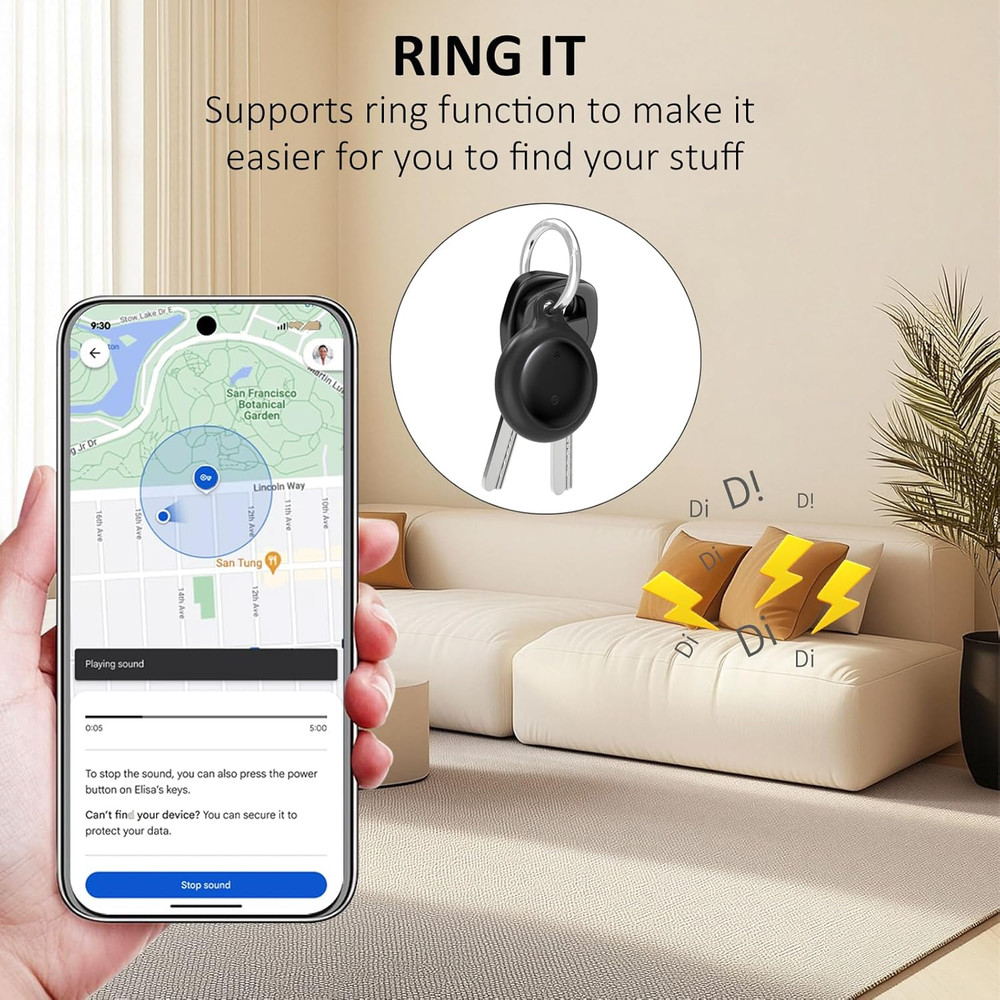 Bike Tracker for Android, Android Airtag Compatible with Google Find My Device A