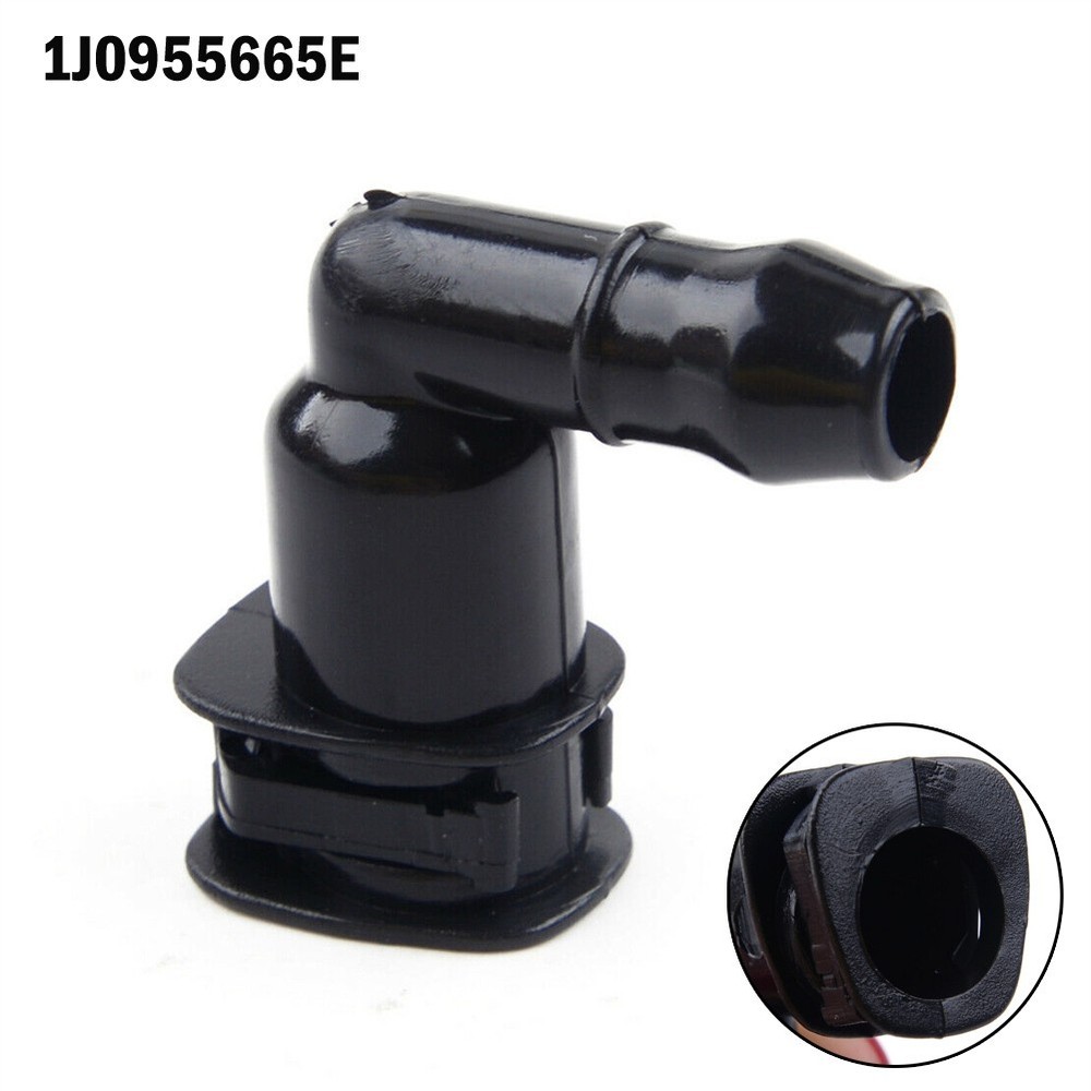 Practical Headlight Washer Connector Elbow Car Accessories Accessories Black