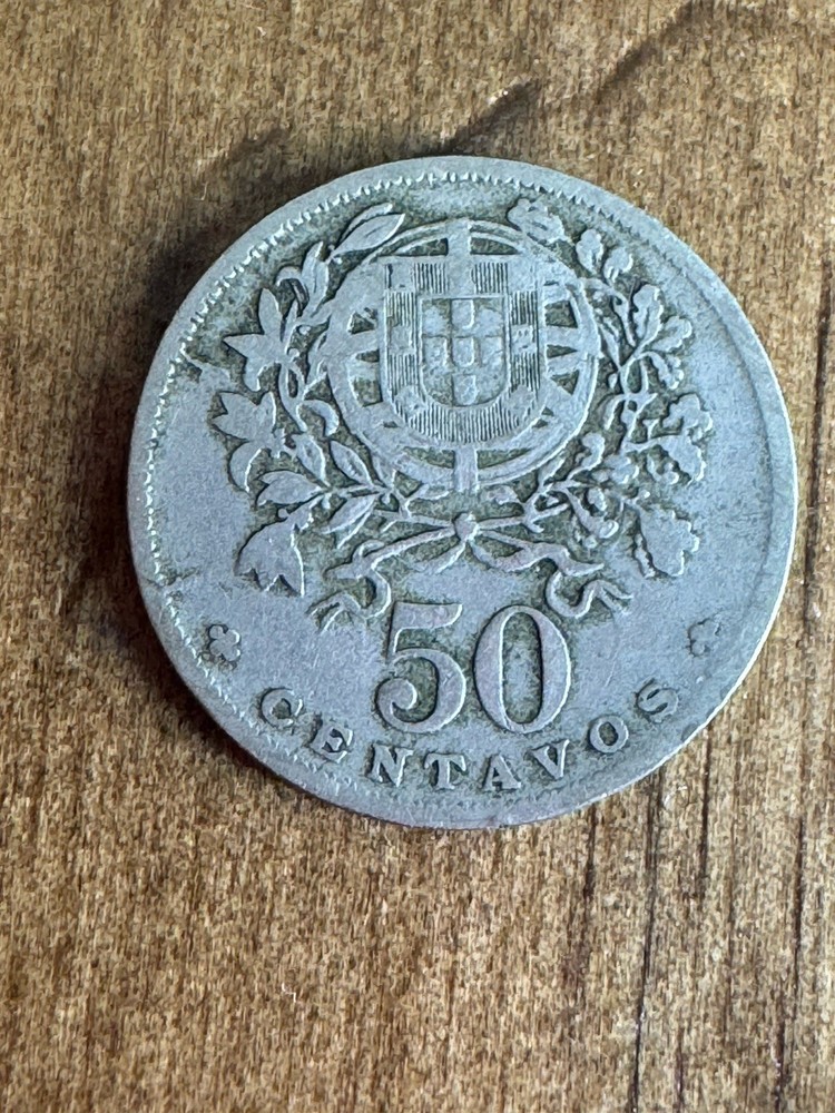 1928 PORTUGAL 50 CENTAVOS