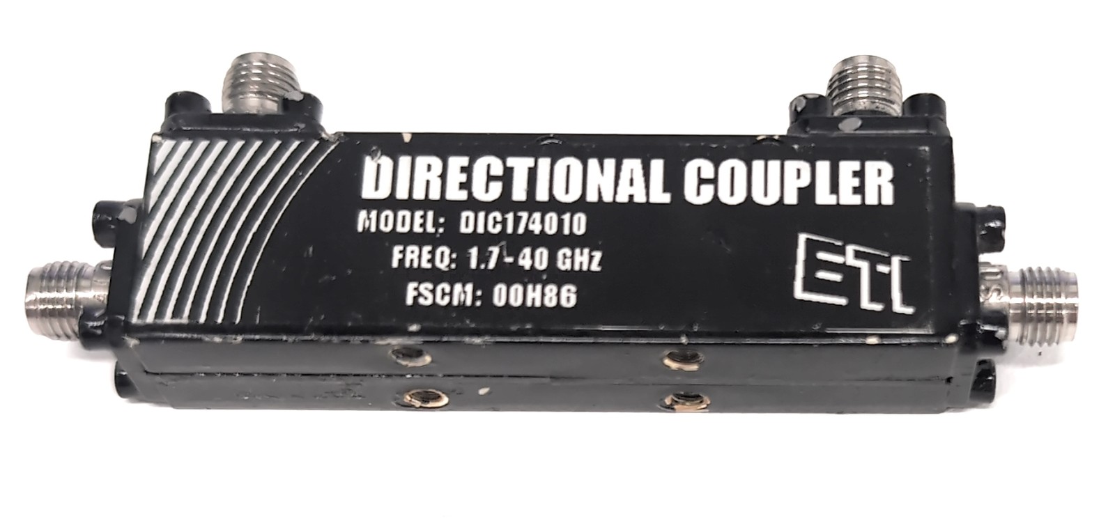 ET Industries 1.7 - 40Ghz Stripline Directional Coupler 10dB 2.92mm DIC174010