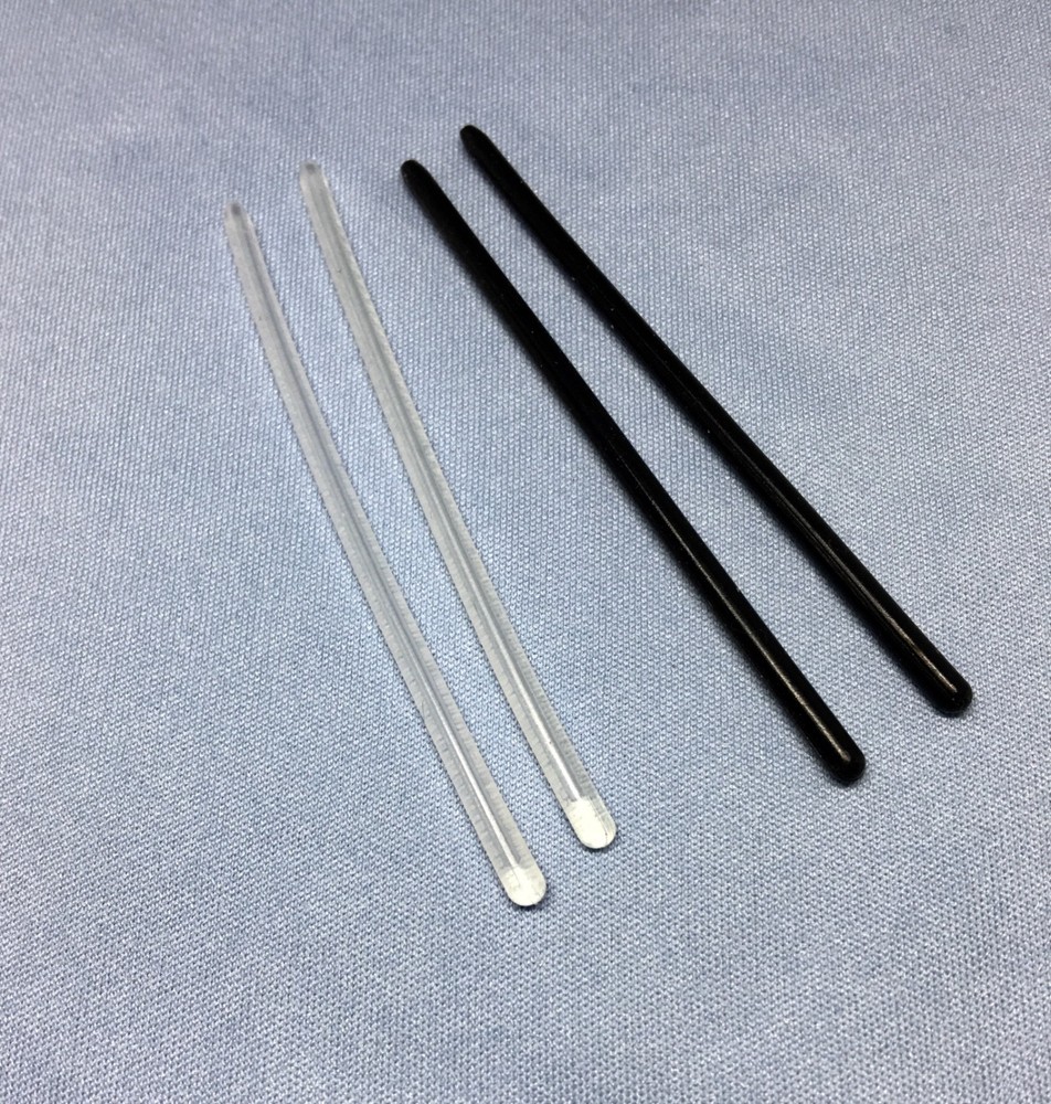 2 Pairs High Quality Silicone temple tip for Thin wire Rimless Frames temples