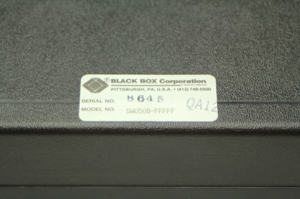 Black Box Corp SW0S0B-FFFFF ABCDE Switch Terminal Box Used