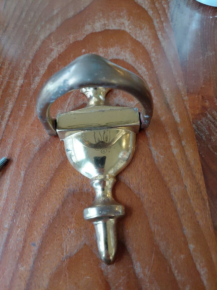Vintage SOLID BRASS KNOCKER - 6.5 " X 3"