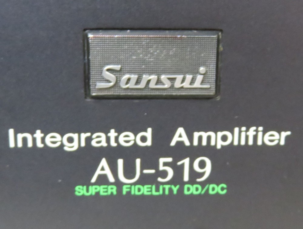 SANSUI AU-519 INTEGRATED AMPLIFIER ( AMP ) FULLY SERVICED RECAPPED + RACK HANDLE