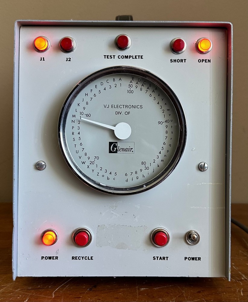 Glenair VJ Electronics Model 101 Automatic Aviation Cable Tester w/Handle