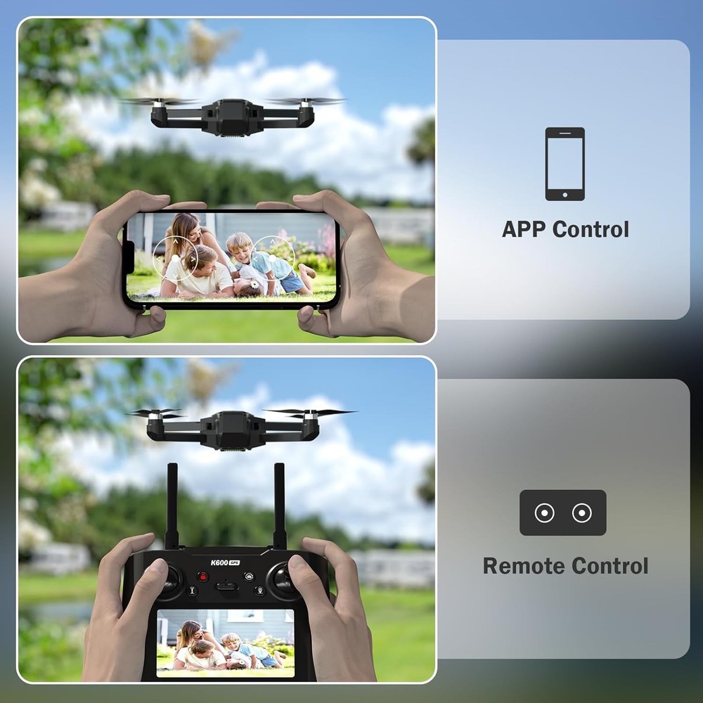 Karuisrc GPS Drone, 4.5" LCD Controller/App, 1080p Camera & 1,312ft Range