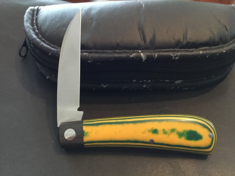 Custom Jason Tabor Wharncliffe Swayback Slipjoint Folder Folding Knife