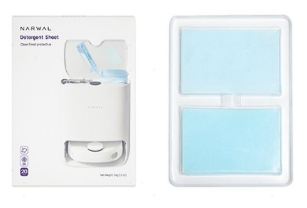 Solid Floor Cleaner Detergent Sheet Narwal T10 Clean Vacuum & Mop Robot (40pc)