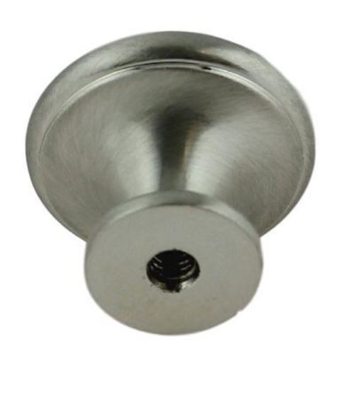 1" Small Knob Brushed Satin Silver