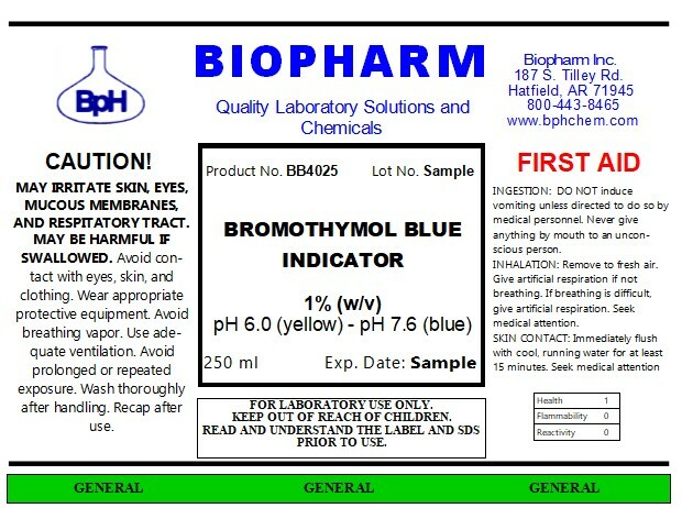 Bromothymol Blue Indicator 1% Aqueous Solution (250 mL)
