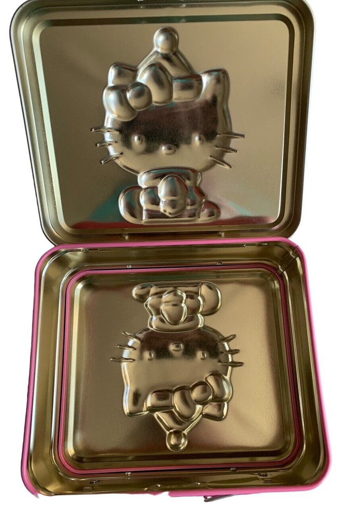 2002 Hello Kitty Sanrio Mini Lunch Box Empty Tin Y2K 2000s