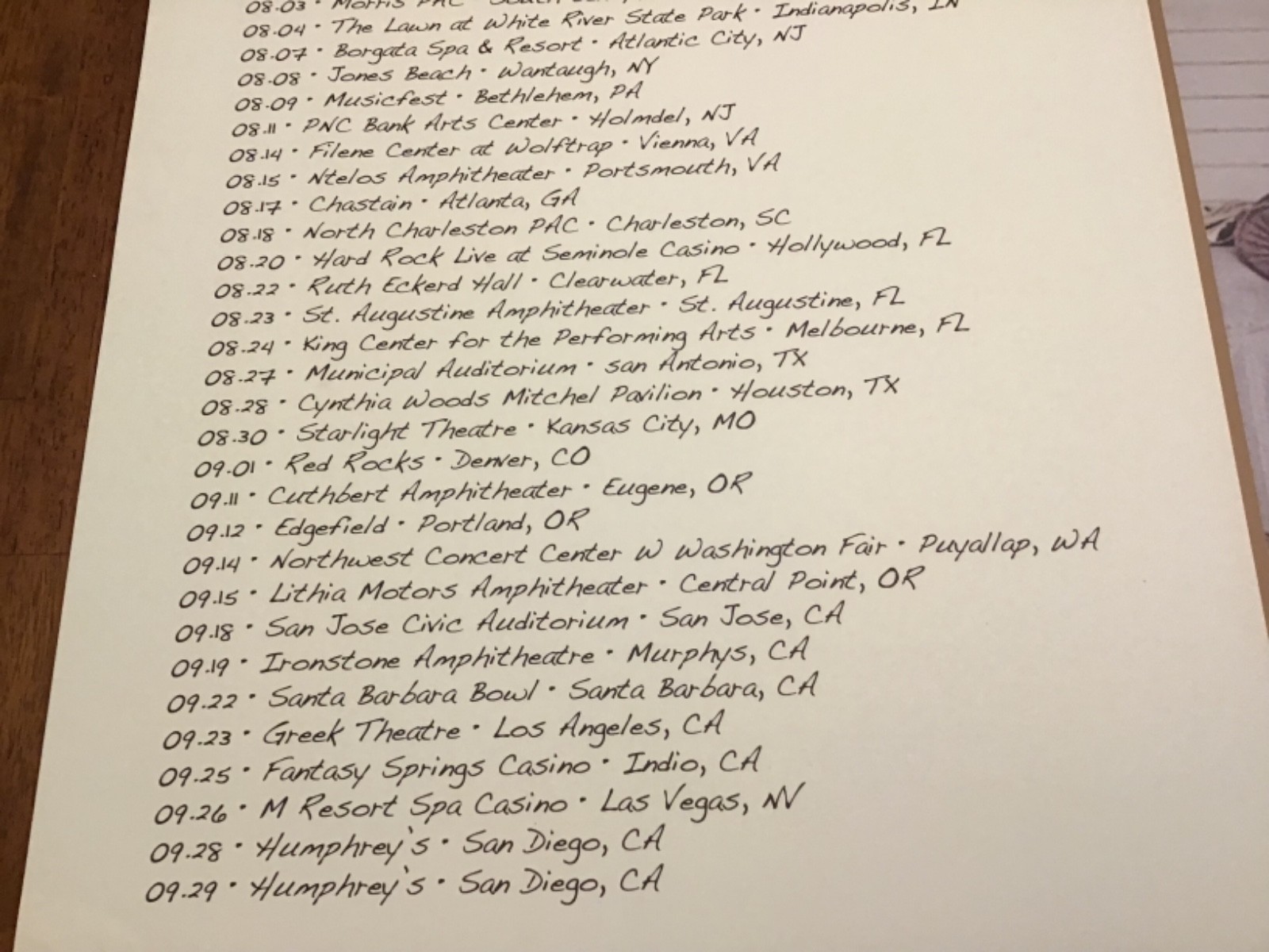 Crosby Stills & Nash Poster 2009 Autographed Neil Young Santa Barbara Coachella