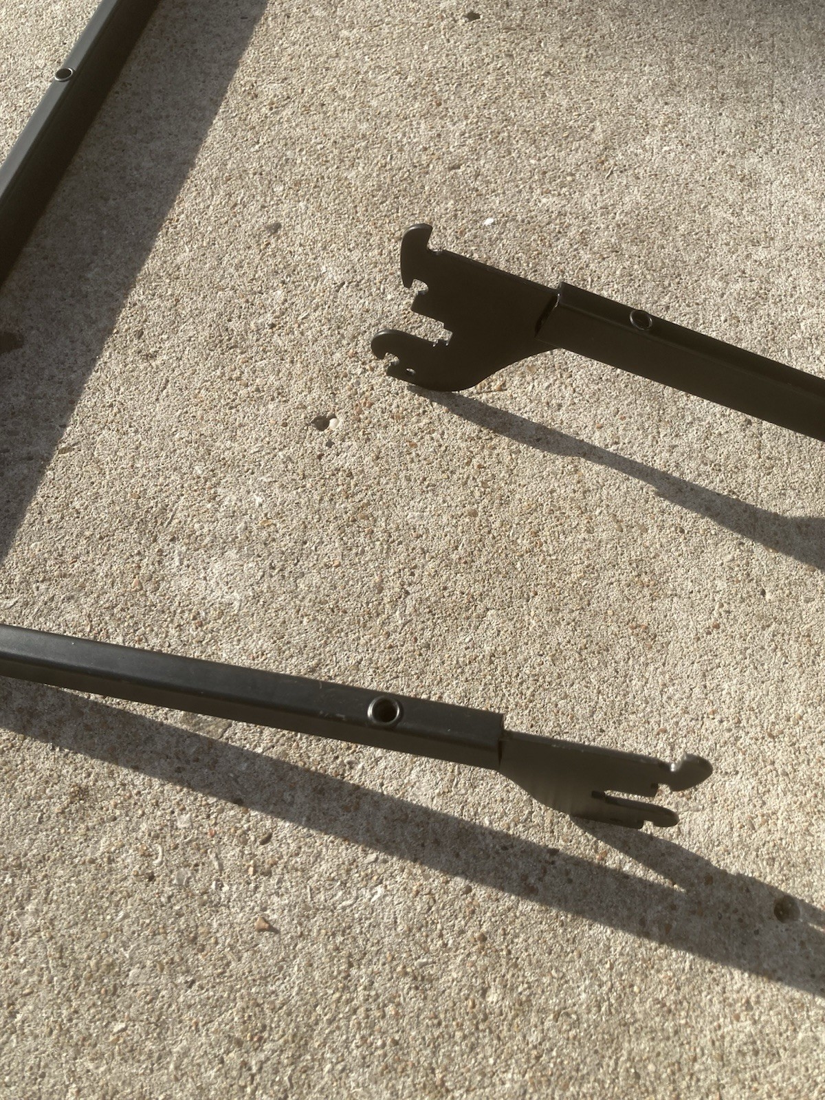 Boutique Black U-Shaped Hang Rail (2 Included In Listing)