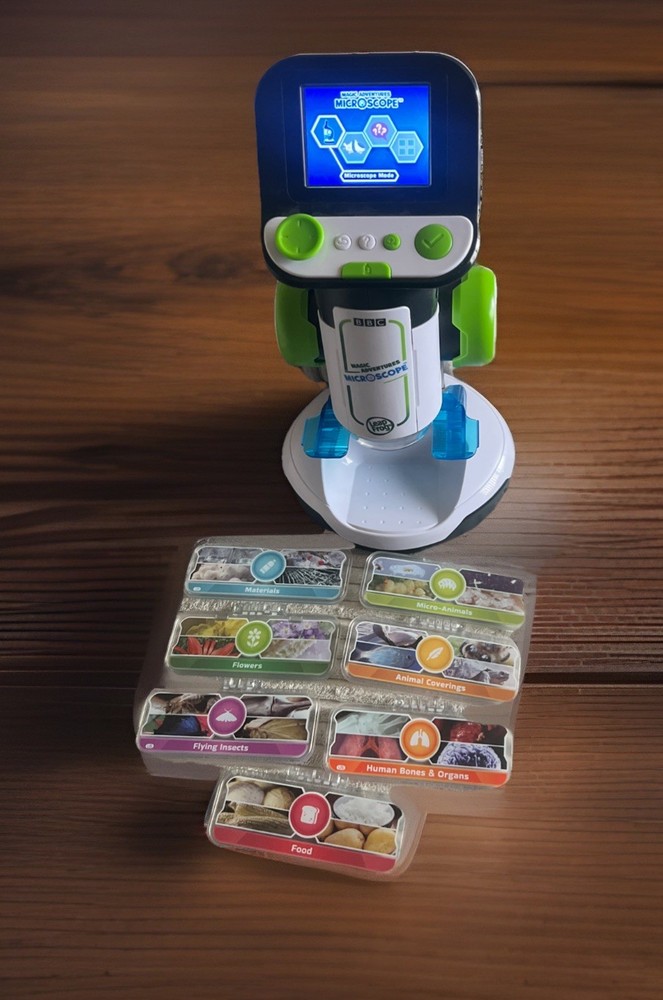 LeapFrog Magic Adventures Microscope with Seven Slides WORKING