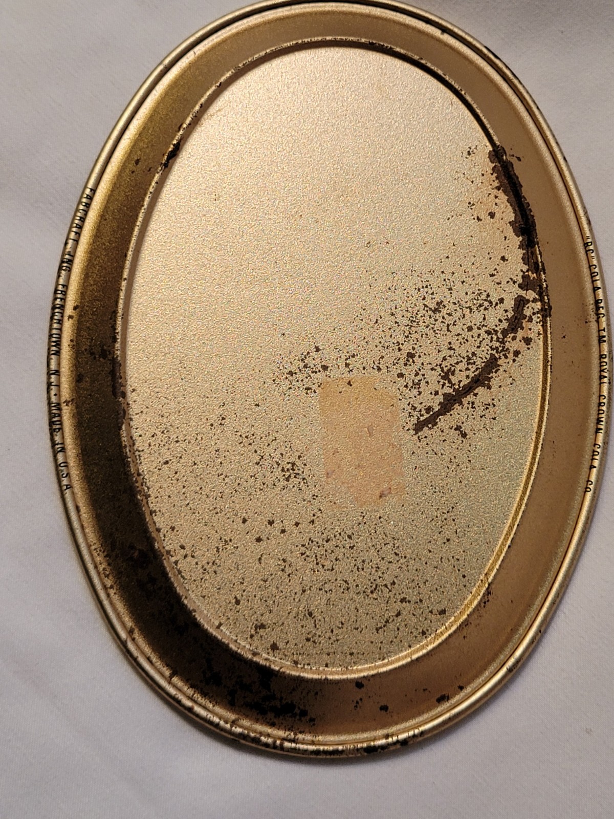 RC Royal Crown RC Cola Metal Serving Tray Dancing Ladies Fabcraft Inc. NJ USA