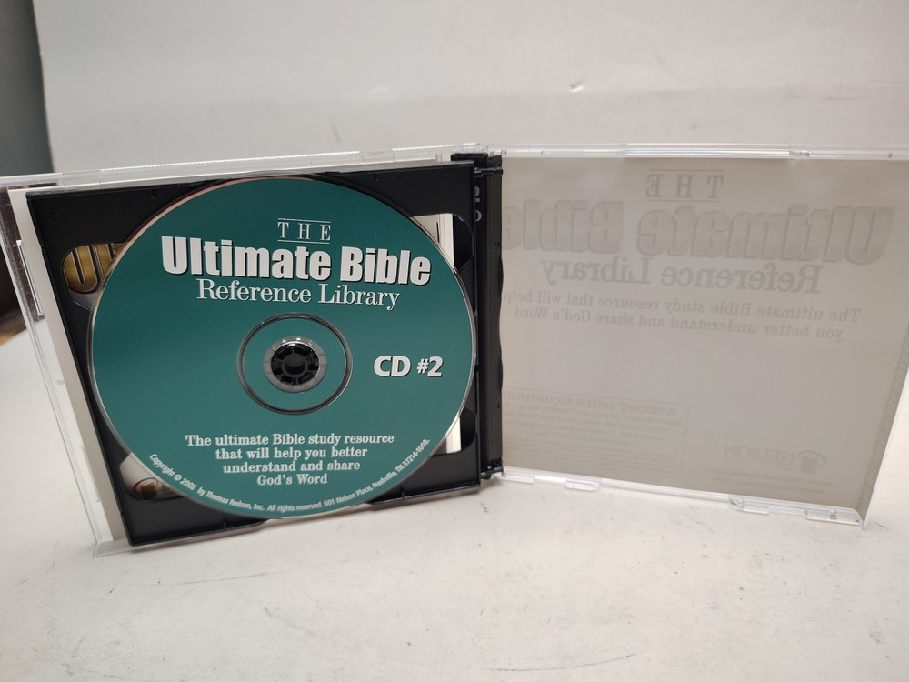 Nelson The Ultimate Bible Reference Library 2-CD PC CD-ROM, 2002)Windows 98/2000