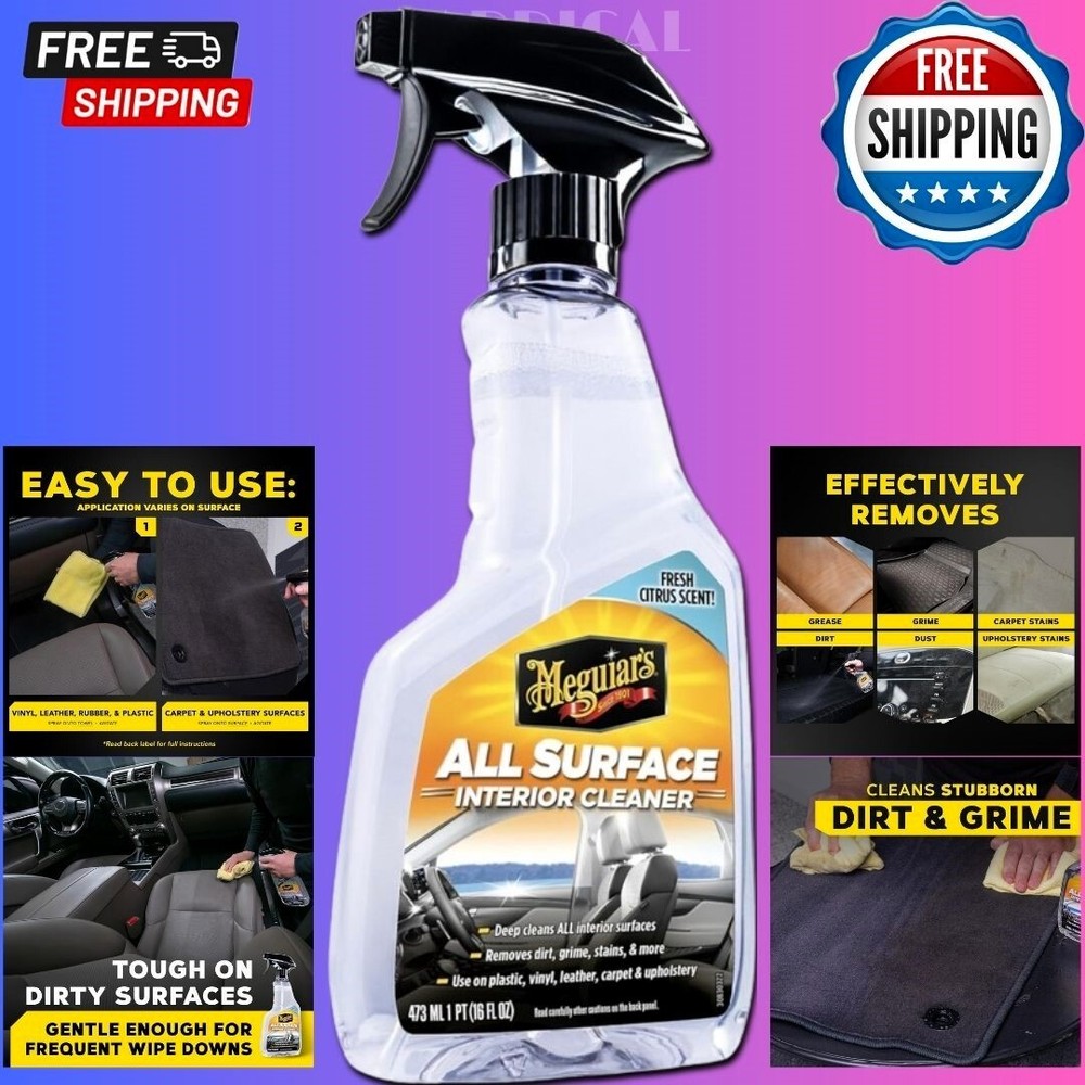 Meguiar's All Surface Interior Cleaner , All Purpose Interior Cleaner, 16 Oz NEW