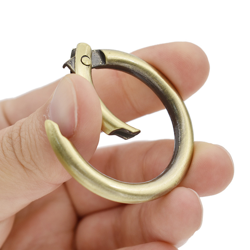Snap Clip Trigger Spring Gate O Ring Keyring Buckle Bag DIY Decor Accessory 5pcs
