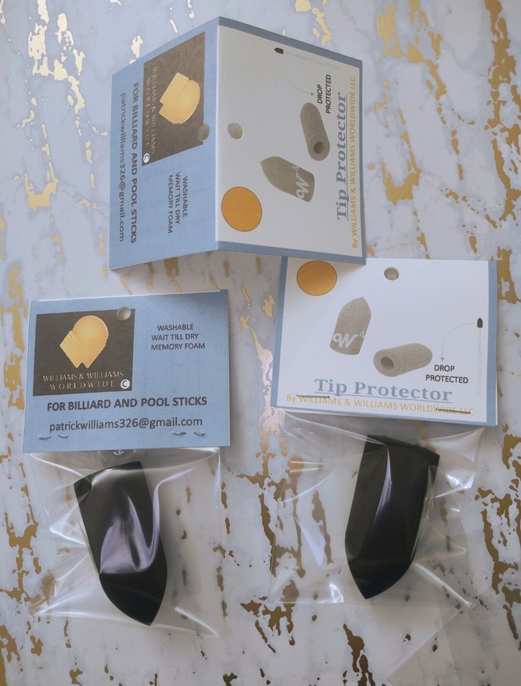 Slip-on Billiards Cue Tips Protector Pool Cue Stick Tips
