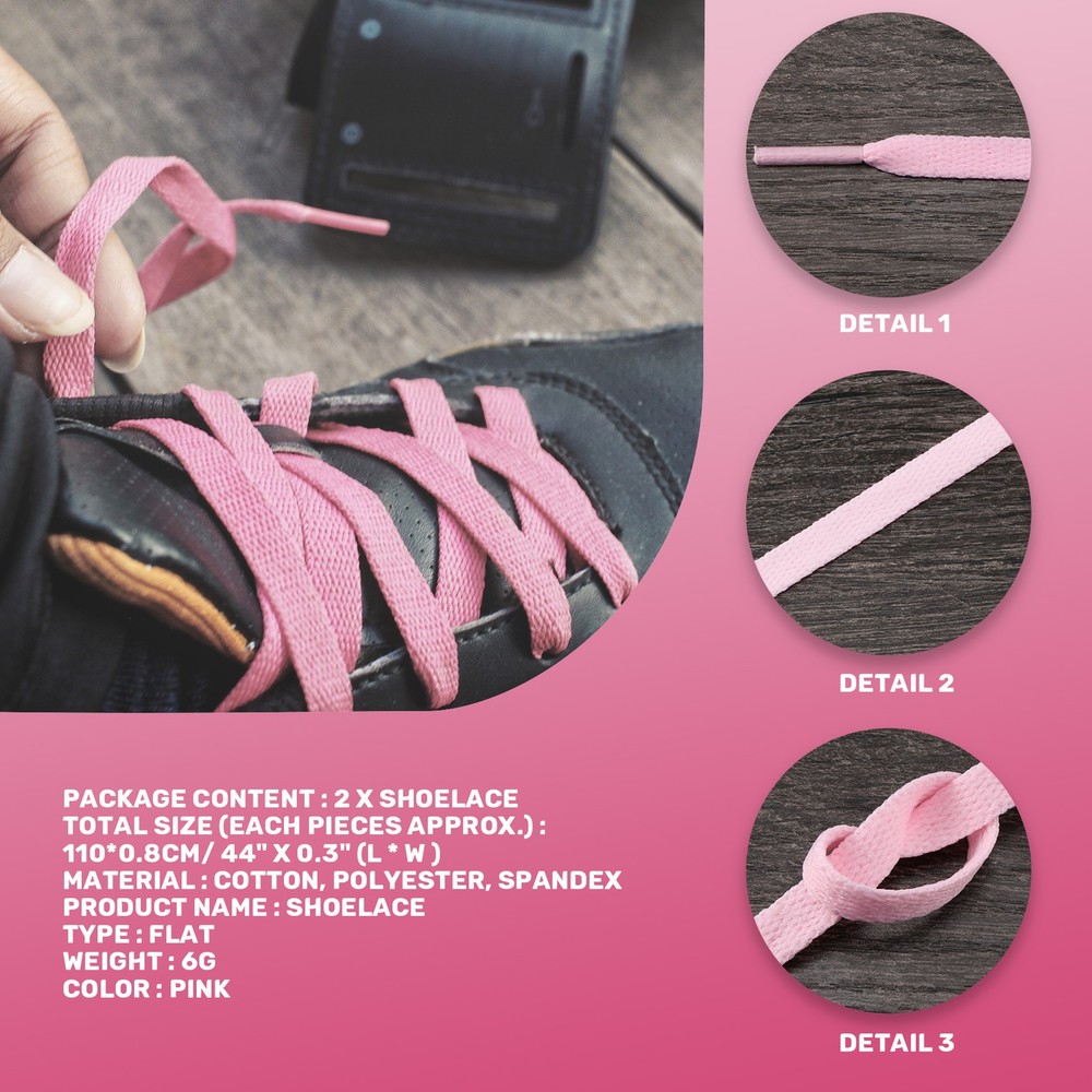 44" Solid Strings Laces for Sneaker T4W96924