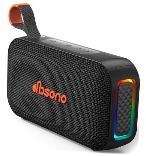 Portable Bluetooth Speaker Wireless: White Elephant Gifts Stocking Black