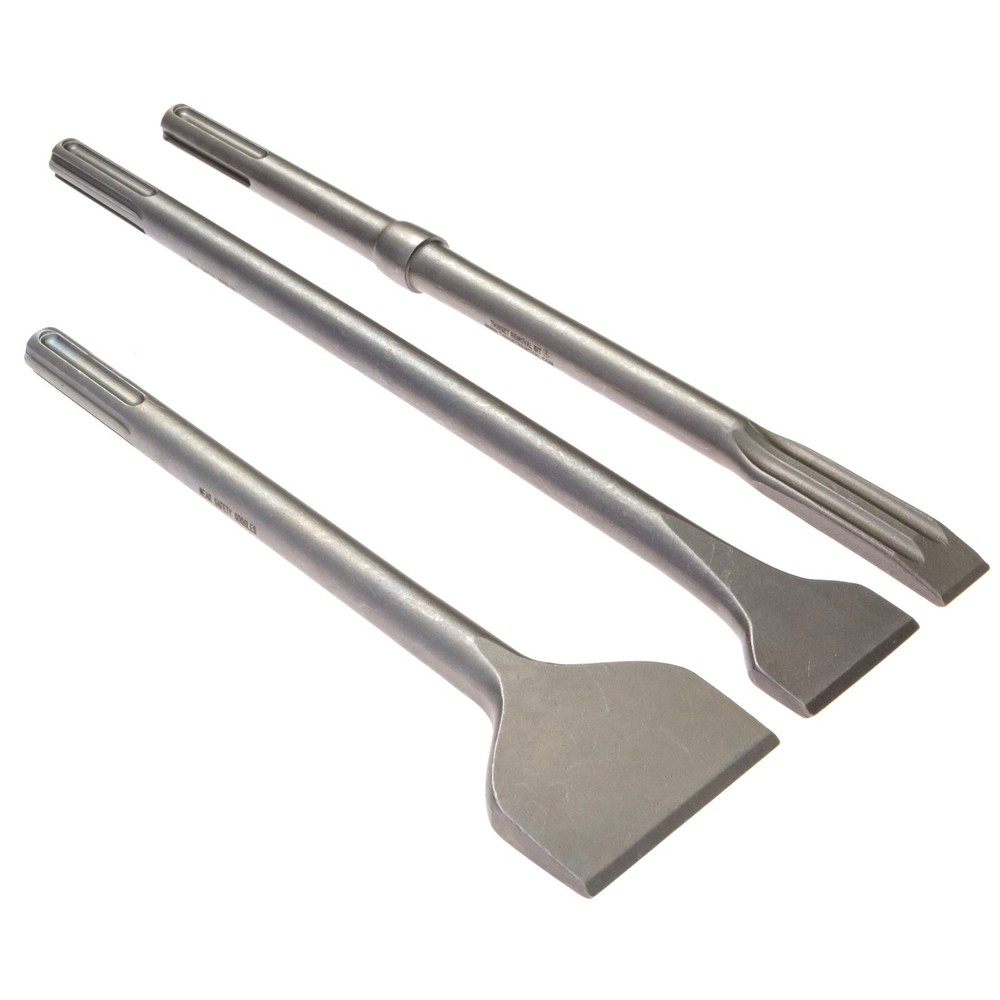 Thinset Removal Bit - 3 Piece SDS Max Chisel Set