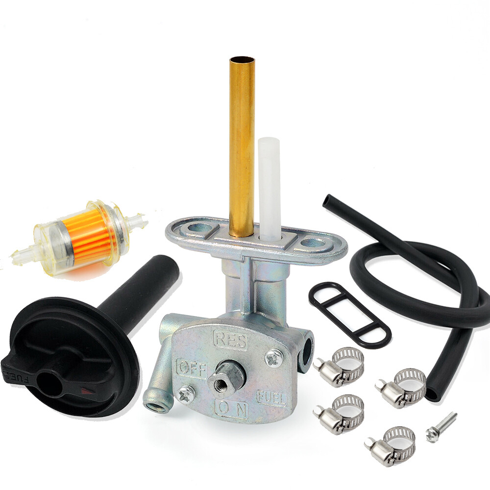 Fuel Valve Petcock & Lever Screw For Kawasaki Prairie 400 KVF400 1999-2002