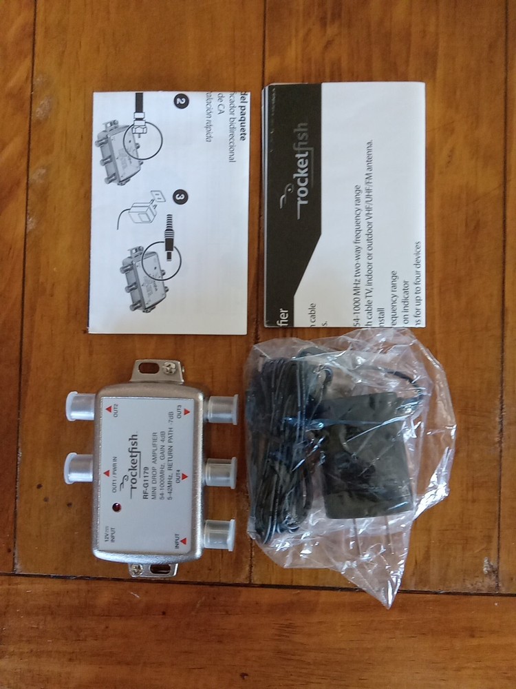 Rocketfish RF-G1179 Bidirectional Mini Drop Amplifier - Silver