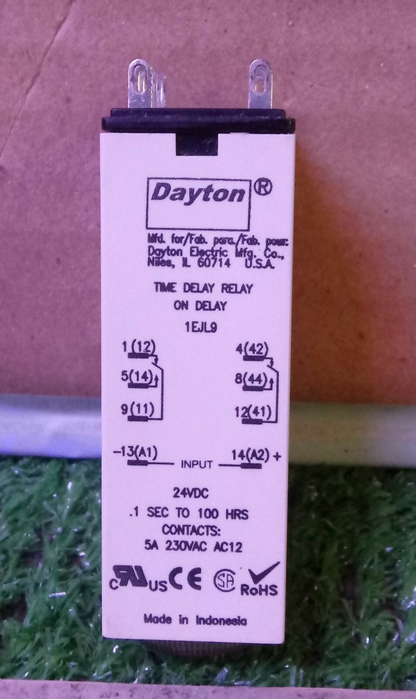 1 USED DAYTON 1EJL9 TIME DELAY RELAY ***MAKE OFFER***
