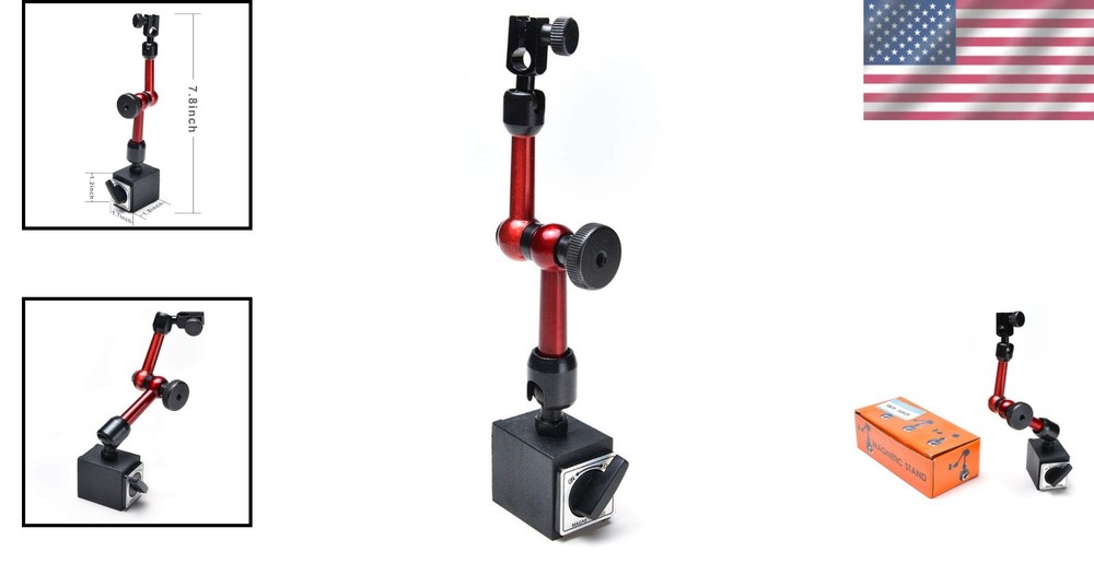 3-Joint Adjustable Magnetic Base for Dial Indicators - Precision Tool