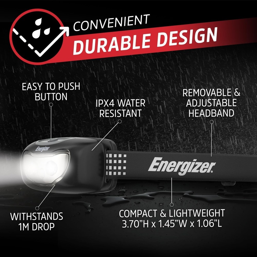 Universal+ Rechargeable LED Headlamp 2-Pack - Ultimate Night Vision & Durability