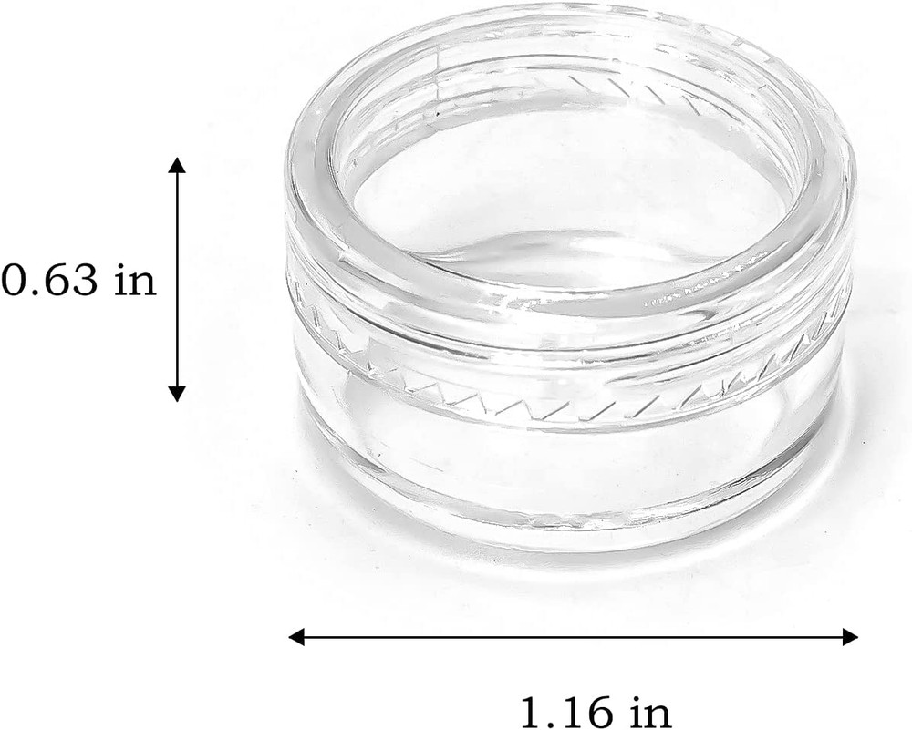 55Pcs 5 Grams Sample Containers with Lids and Labels, Small Little Mini Tiny Con