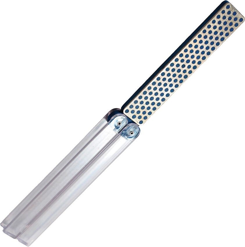 DMT Dia-Fold Diamond Whetstone For Most Sharpening Needs Clear Folding Handles