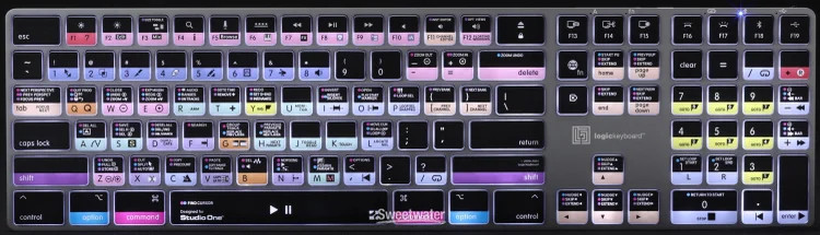 LogicKeyboard Titan Wireless Backlit Keyboard for Studio One - Mac