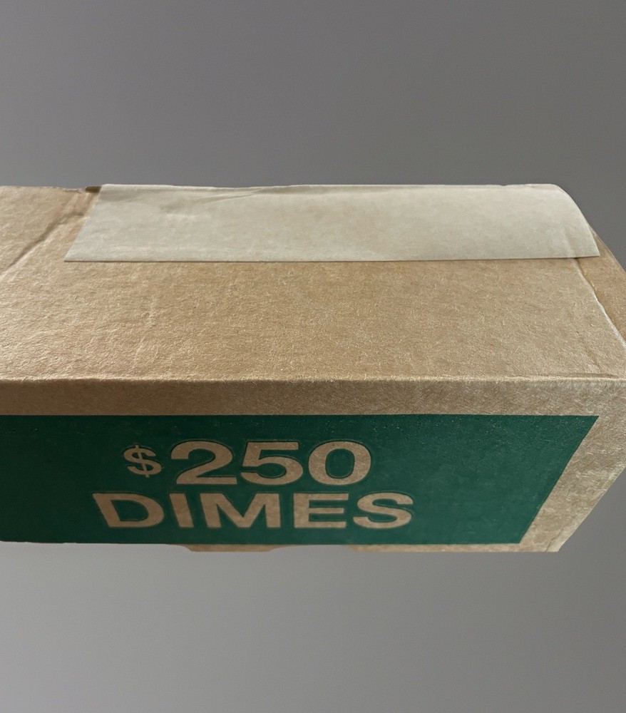 Bank Sealed Box Roosevelt Dimes - Unsearched- Find Errors, Silver & UNC