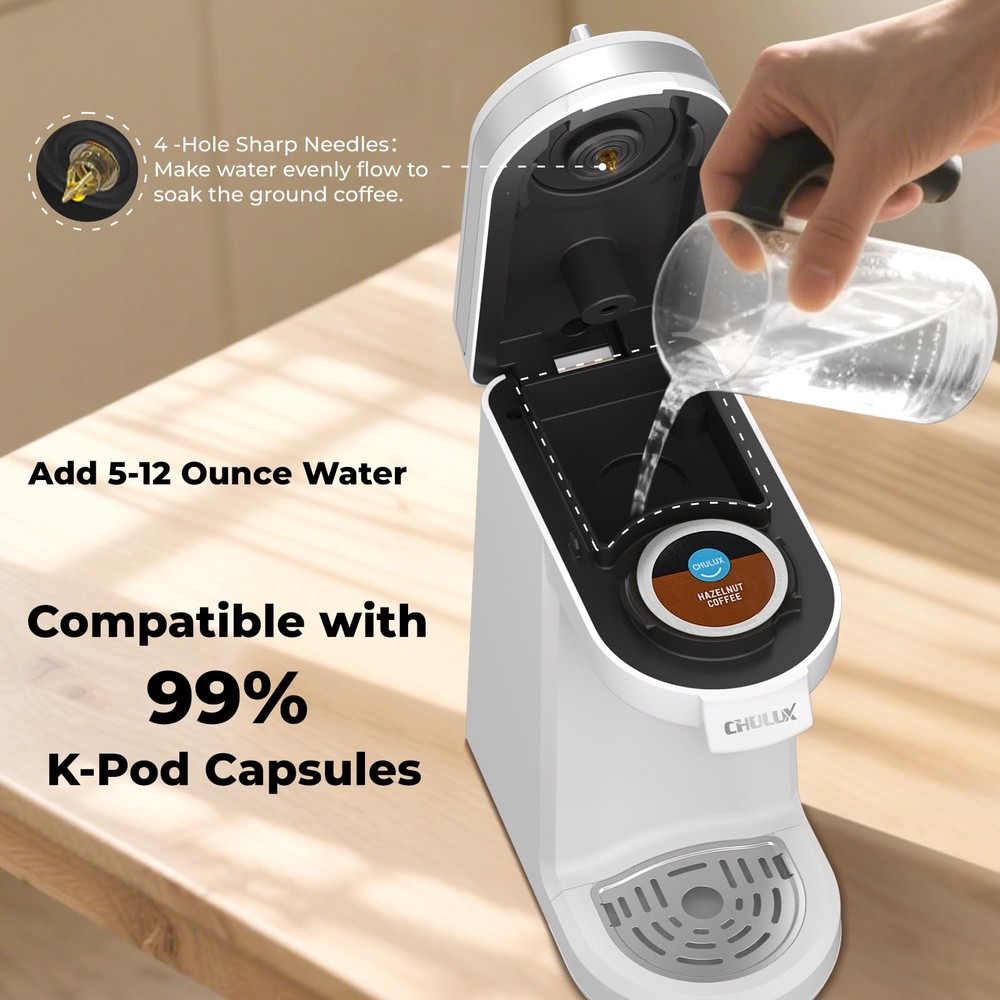 Mini Coffee Maker for K Capsule, Single Serve Coffee Maker for One Cup