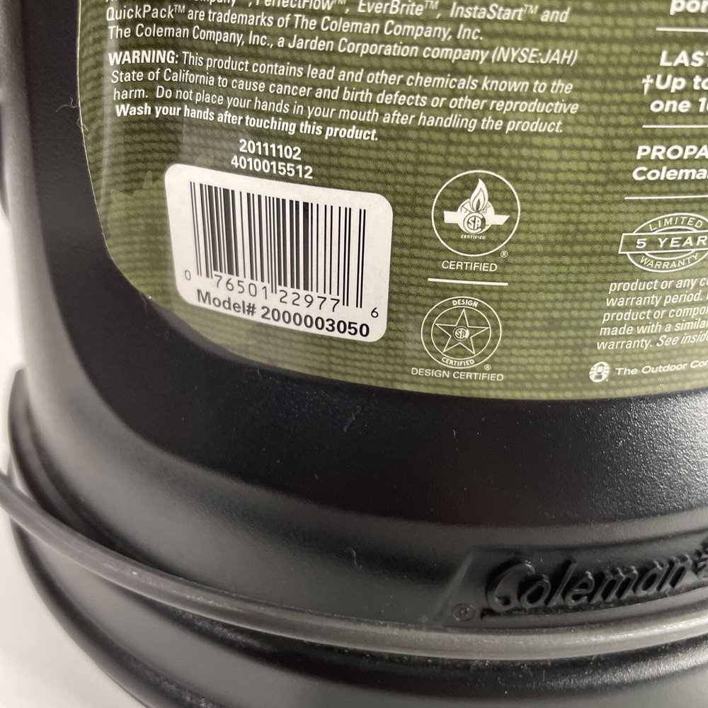 Coleman 810 Lumen 2-Mantle Quickpack Fuel Lantern With Case