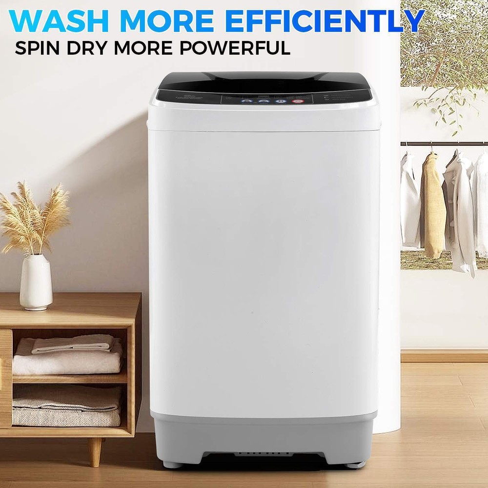 Portable Washing Machine 17.8Lbs Full Automatic Laundry Machine W/ 10 Programs