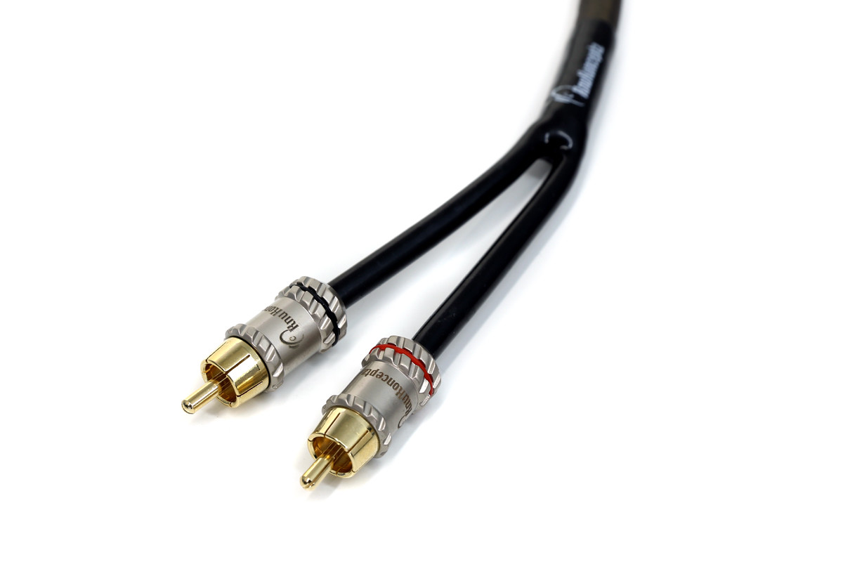 KnuKonceptz Krystal OFC Twisted Pair Triple Shielded 2 Channel RCA Cable 6.ft 2M