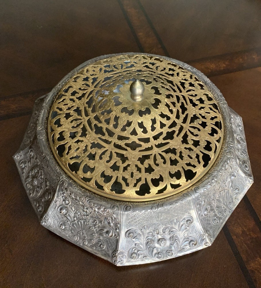 Antique Barbour Silver Co. #3804 Silverplate Centerpiece Bowl Intl Silver 1910s